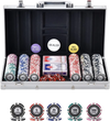 VEVOR Poker Chip Set, 300-Piece Poker Set, Complete Poker Playing Game Set with Aluminum Carrying  Case, 11.5 Gram Casino Chips, Cards, Buttons and Dices, for Texas Hold'em, Blackjack, Gambling