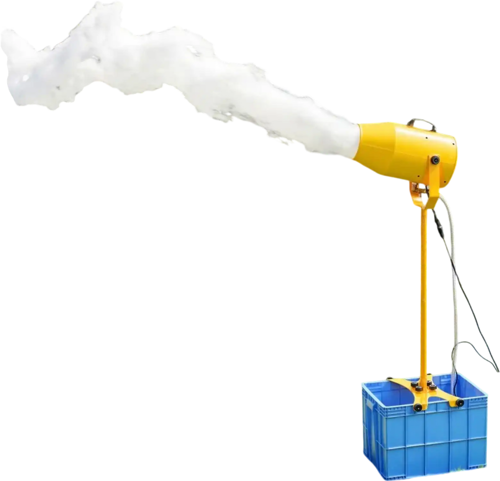 VEVOR Foam Machine, 9.84 to 16.40 ft Spray Distance Foam Cannon Party Machine, Bubble Cannon with 74QT Water Tank, Stable Vertical Design, Dense Foams Maker for Gatherings, Celebrations & Par