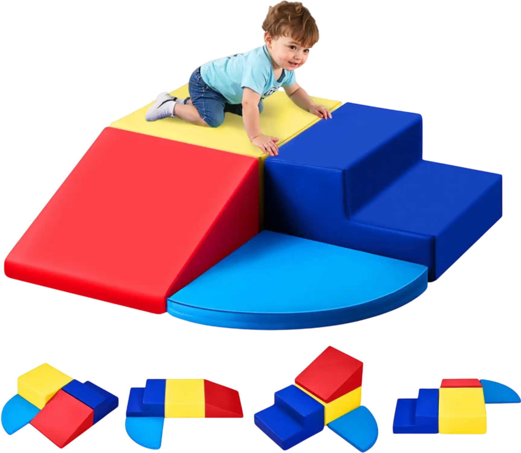 Vevor Climbing Toys 4-Piece Foam Climbing Blocks Set for Toddlers New