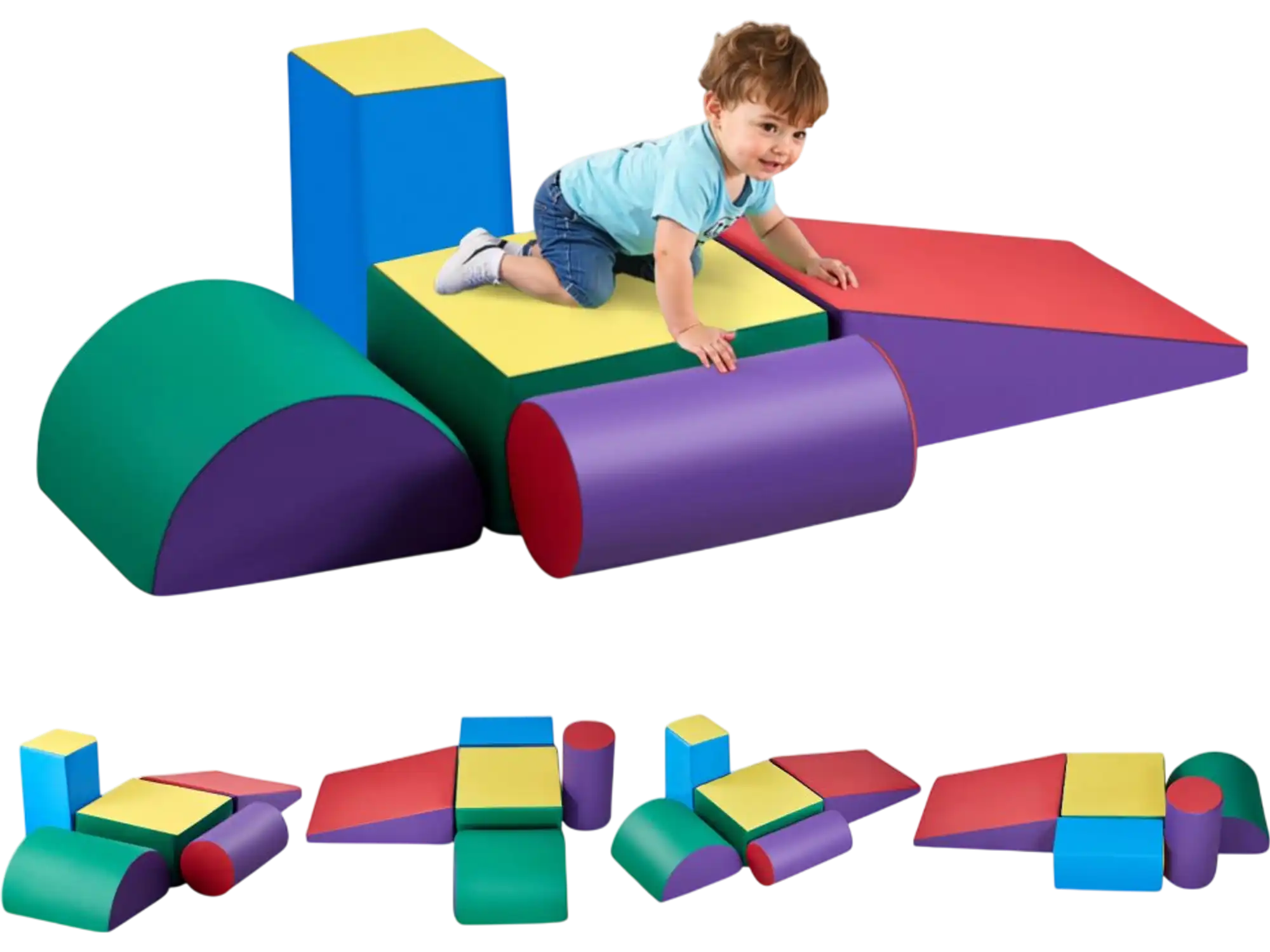 Vevor Climbing Toys 5-Piece Foam Climbing Blocks Set for Toddlers New