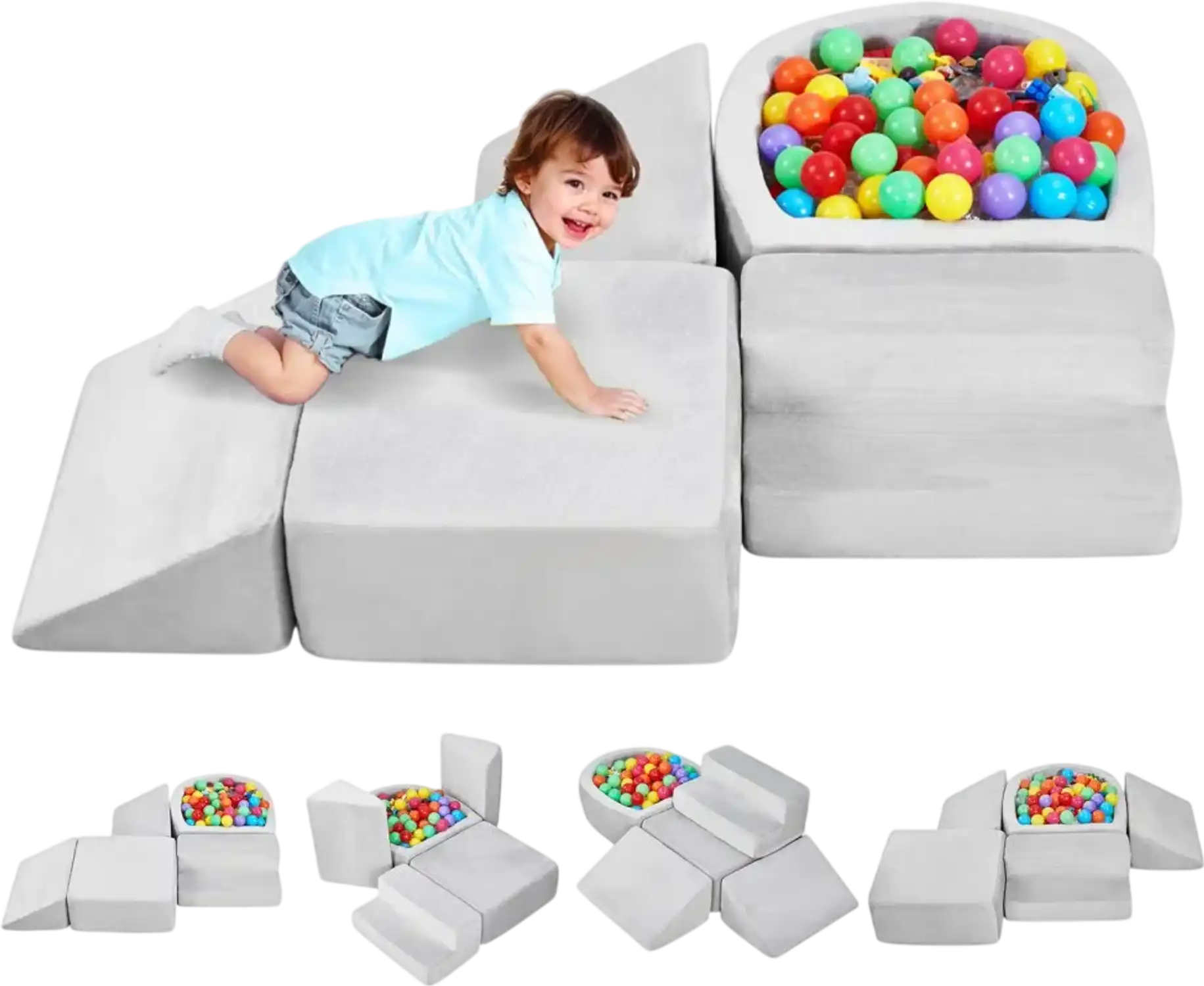 Vevor Foam Climbing Blocks 5-Piece Ball Pit Set for Toddlers New