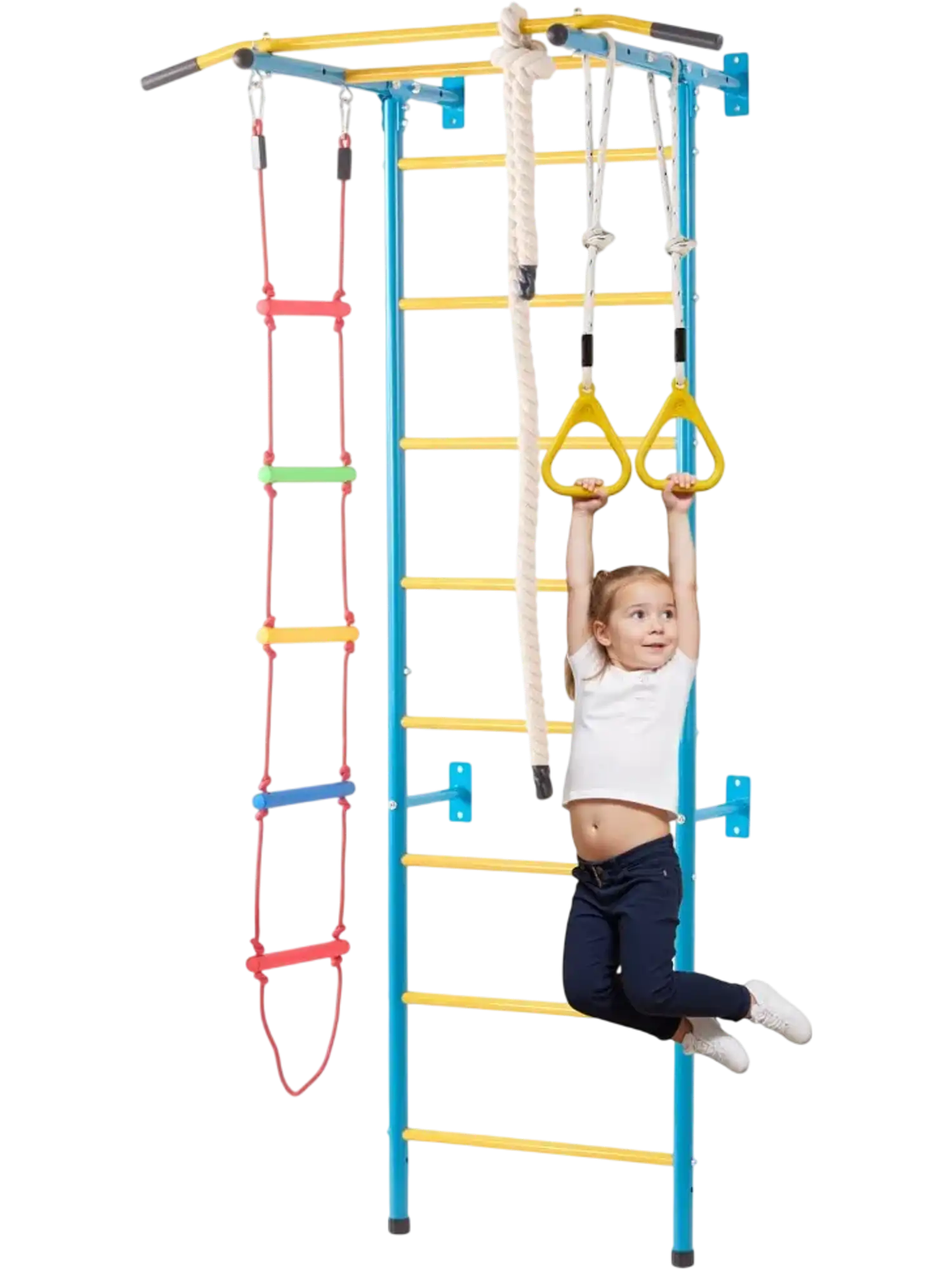 Vevor Indoor Jungle Gym 5-in-1 Climbing Playset New
