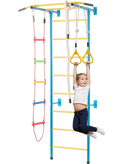 Vevor Indoor Jungle Gym 5-in-1 Climbing Playset New