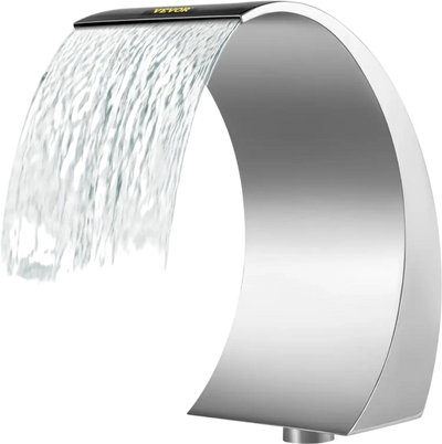 Vevor Pool Fountain Stainless Steel Waterfall Spillway 11.8
