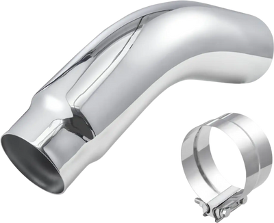VEVOR Elbow Exhaust Tip, 5 Inch Inlet, 6 Inch Outlet, 23 in Overall Length, Chrome Turn Down Exhaust Tip with Clamp for Truck, Sedan, Sports Car, SUV, Chrome Structure for High Temperature Resistance