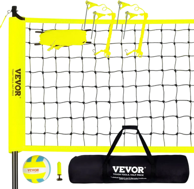 Vevor Volleyball Net System Portable Outdoor Adjustable Height Set New
