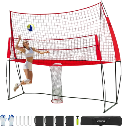 Vevor Volleyball Training Net 2-in-1 Adjustable Practice Equipment New