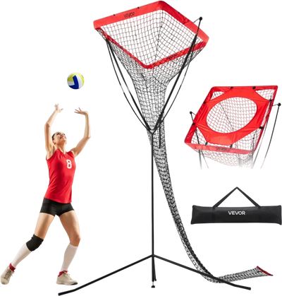 Vevor Volleyball Setter Training Net Adjustable Angle Height Practice System New