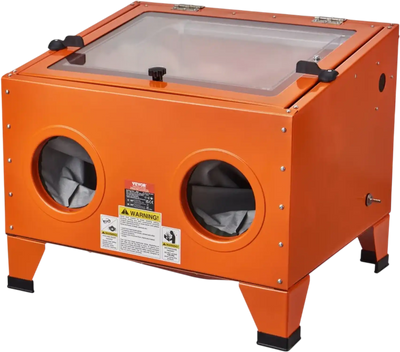 Vevor Sandblasting Cabinet 25 Gallon Benchtop Portable Sand Blaster New