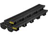 VEVOR Trench Drain System, Channel Drain with Plastic Grate, 5.7x3.1-Inch HDPE Drainage Trench, Black Plastic Garage Floor Drain, 3x39 Trench Drain Grate, with 3 End Caps, for Garden, Driveway-3 Pack