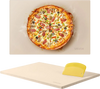 VEVOR Pizza Stone, 20 x 14 x 0.67 in Rectangular Pizza Stone, Extra Large Baking-Stone with Scraper, 1450℉ Heat-Resistant Cordierite, for Oven, BBQ Griller, Baking Bread & Pizza