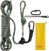 VEVOR Tree Stand Safety Rope, 30 ft/91.44 m Treestand Lifeline Rope 30KN Breaking Tension, 0.6'' Hunting Safety Line with Prusik Knot, 2pcs Carabiner and Silencer, for Treestrap and Climbing