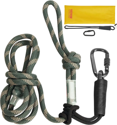 Vevor Tree Stand Safety Rope 9' Hunting Lifeline with Prusik Knot and Carabiners New
