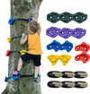 VEVOR Ninja Tree Climbing Kit, 12 Tree Climbing Holds and 6 Ratchet Straps, Large Climbing Rocks for Kids and Adults Climber, Various Colors and Shapes, for Outdoor Ninja Warrior Obstacle Training
