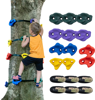 Vevor Tree Climbing Kit Ninja Tree Climbing Holds and Ratchet Straps New