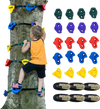 VEVOR Ninja Tree Climbing Kit, 20 Tree Climbing Holds and 6 Ratchet Straps, Large Climbing Rocks for Kids and Adults Climber, Various Colors and Shapes, for Outdoor Ninja Warrior Obstacle Training