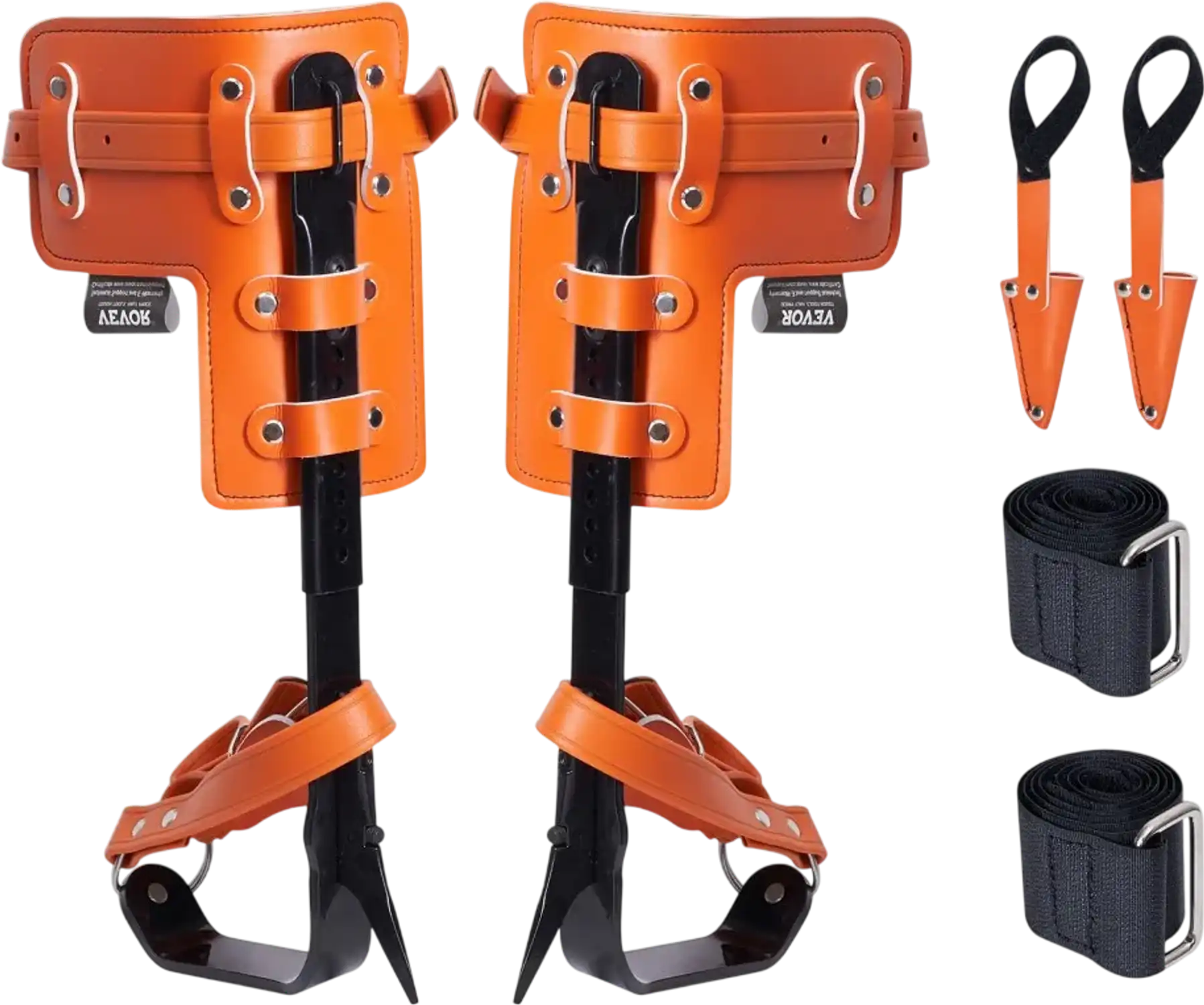 Vevor Tree Climbing Spikes Alloy Steel Climbing Spurs Orange New