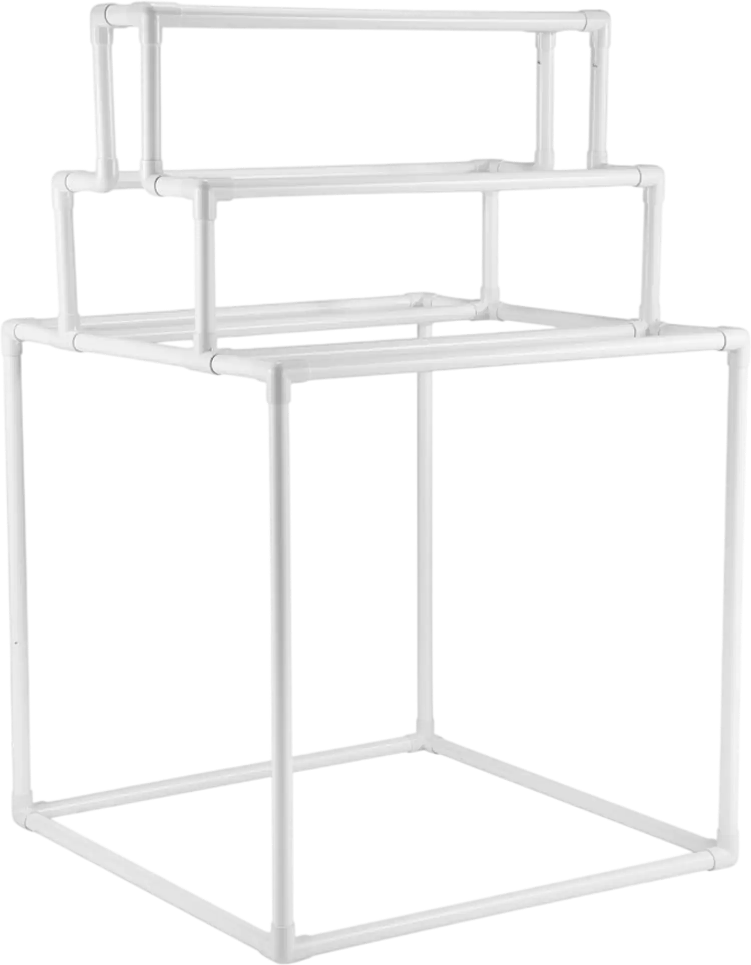 Vevor Towel Rack 8-Bar Outdoor Poolside PVC Towel Holder Stand White New