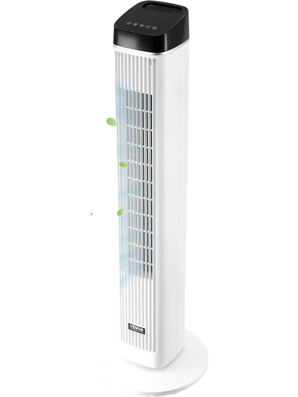 VEVOR Tower Fan, 22 ft/s Velocity Quiet Floor Fan, 70° Oscillating Fans for Indoors with 3 Speeds, 4 Modes, 12H Timer, Portable Standing Bladeless Fan with Remote Control for Bedroom, Office, Home