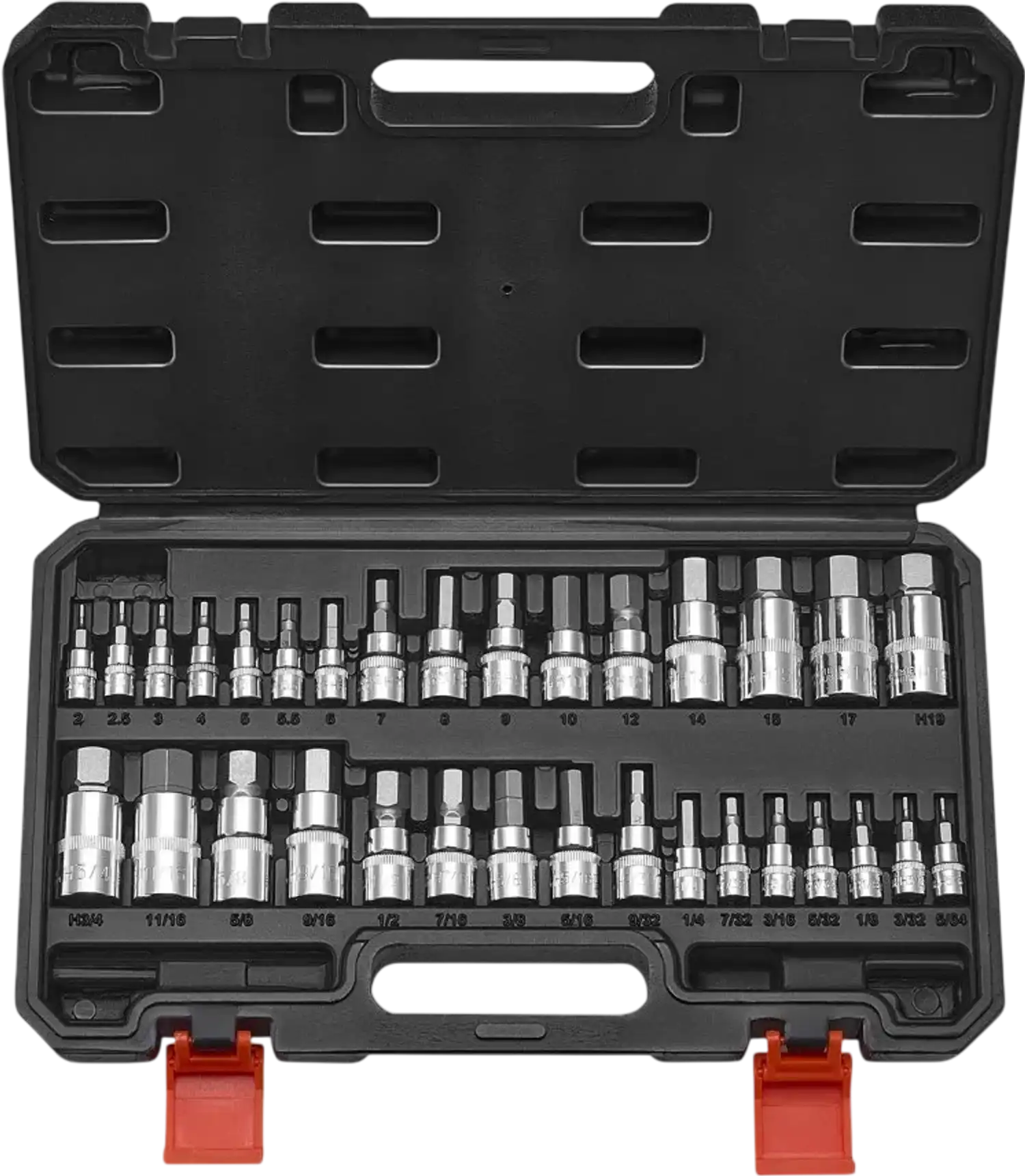 Vevor Hex Bit Socket Set 32-Piece SAE and Metric Allen Wrench Kit New
