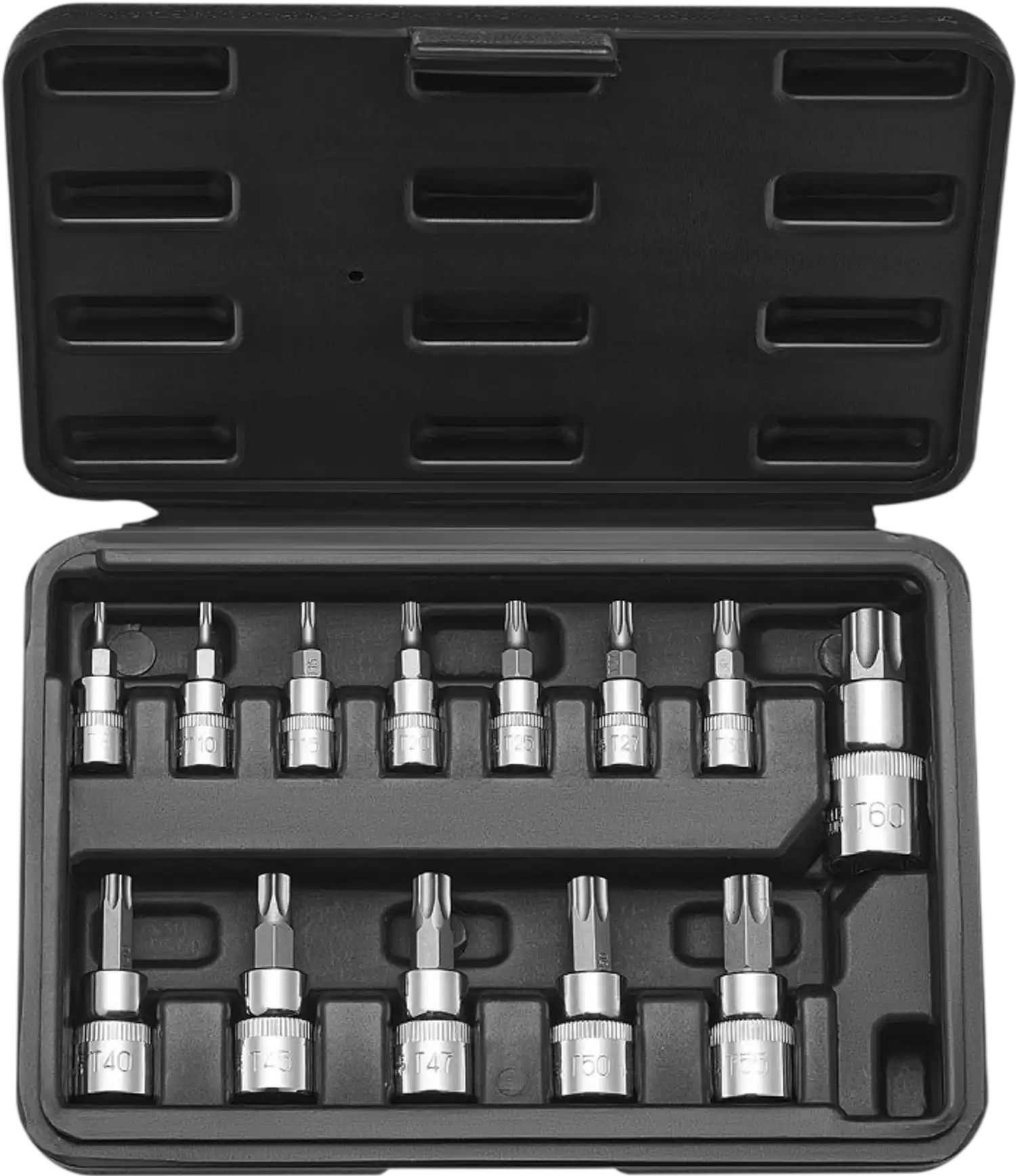 Vevor Torx Bit Socket Set T8-T60 13-Piece with Storage Case New