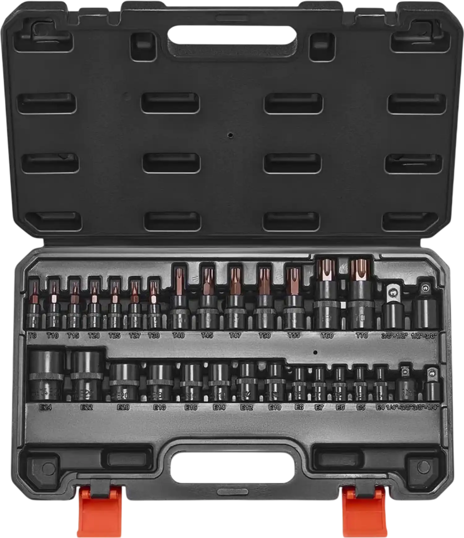 Vevor Socket Set Torx Bit and External Torx 31-Piece T8-T70 and E4-E24 New