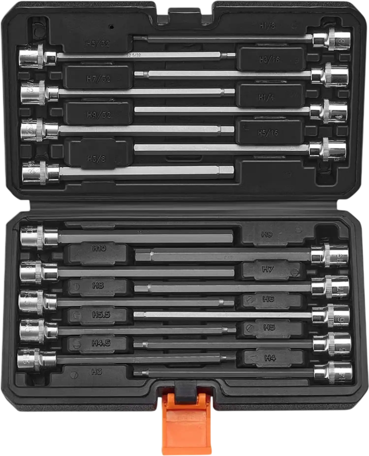 Vevor Socket Set Extra Long Allen Hex Bit 18-Piece 3/8