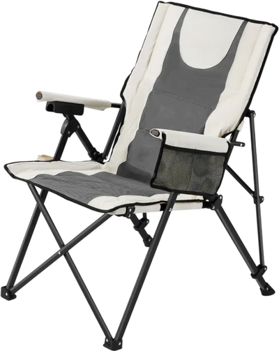 Vevor Folding Camping Chair High-Back 3-Position Reclining Outdoor Chair New