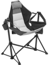VEVOR Reclining Camping Chair, 300 lbs Load Camping Hammock Chair, Rocking Lounge Folding Chair with Cup Holder Storage Bag Headrest & Adjustable Backrest, for Camping and Other Outdoor Activities