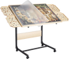 VEVOR 1500 Piece Puzzle Table with Legs, 4 Drawers and Cover, 34x25 in Portable Wooden Board with Wheels, Jigsaw Puzzle Accessories for Adults, Adjustable Height & 5-Tilting-Angle, Gift for Mom