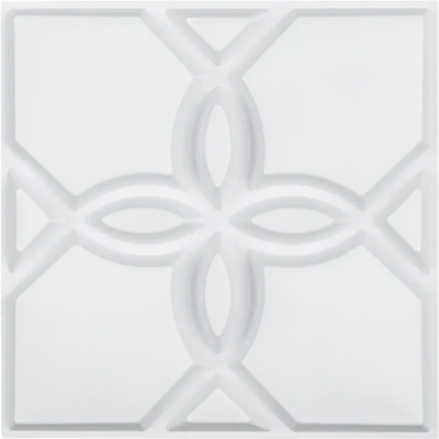 Vevor Wall Panels 3D Floral Matte White 33-Pack 11.81