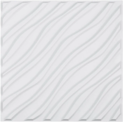 Vevor Wall Panels 3D Modern Wave Interior Decor Matte White 12-Pack New