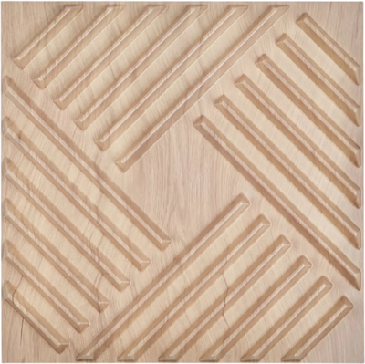 VEVOR 3D Wall Panels, 12-Pack 19.7 x 19.7 in PVC Modern Art Minimalist Salt Tiles, 32 Sq.Ft Coverage Accent Wall Panel, Interior Home Decor for Ceiling, Bedroom, Living & Gaming Room, Light Wood Color