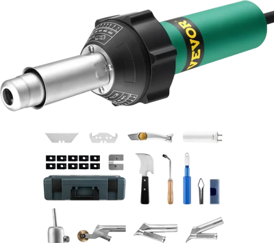 Vevor PVC Welding Heat Gun Plastic Welder Kit New