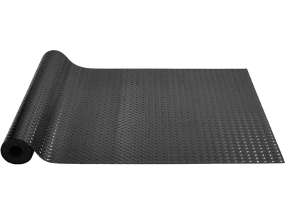 Vevor Garage Floor Mat Diamond PVC Flooring Roll 14.7' x 3.6' 2-Pack Black New