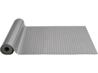 VEVOR Garage Floor Mat, 228.35 x 59.05 inch PVC Garage Flooring Roll, Non-slip Diamond Texture, 93.65 sq.ft Covering Space, Garage Mats for Under Cars, for Gyms Boats Car Trailer, Silver