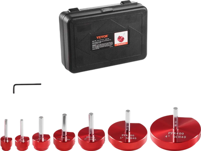 VEVOR 7Pcs PVC Pipe Reamer Kit, Plastic Pipe Fitting Socket Saver Kit, Includes 3/4