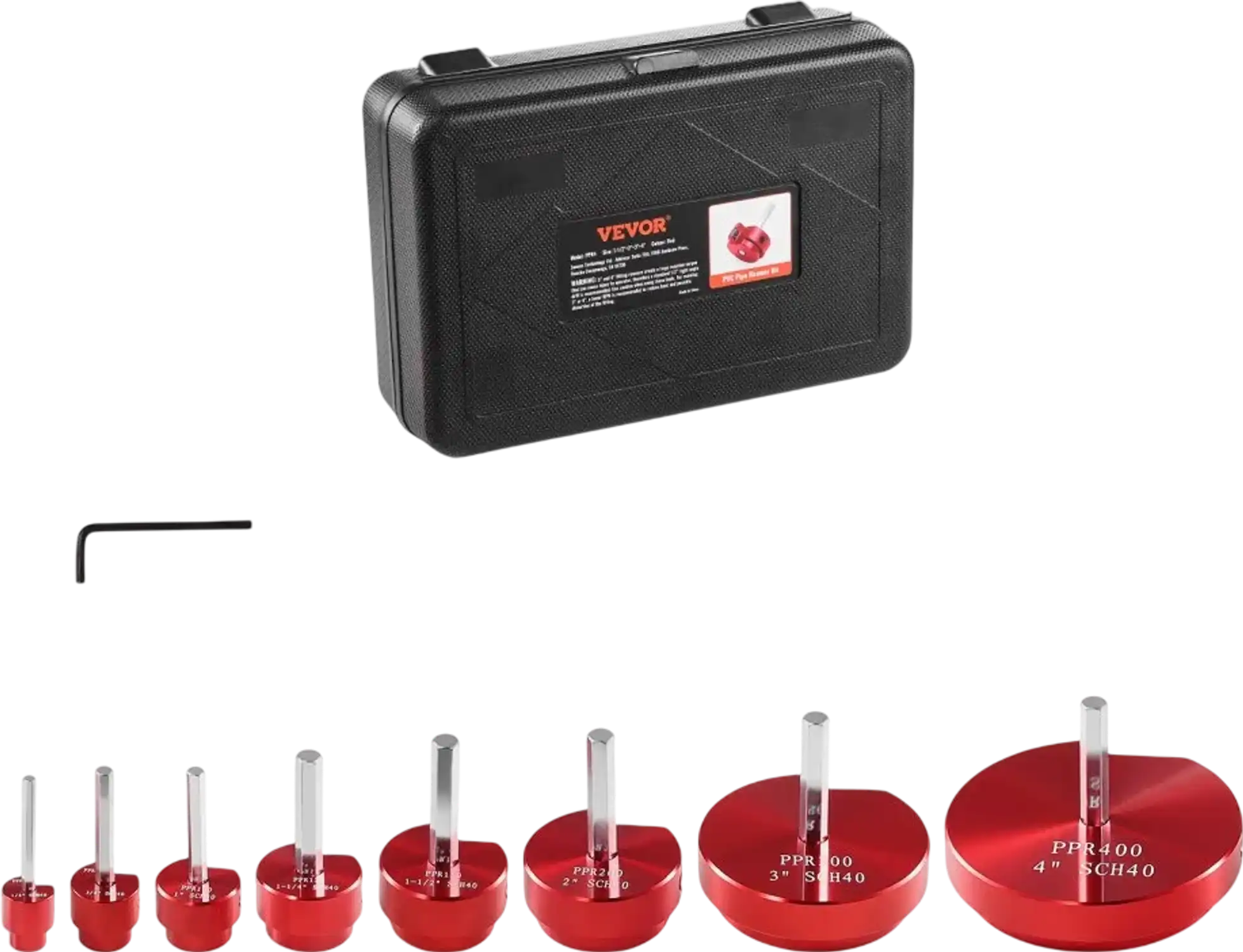 Vevor Pipe Reamer Kit 8-Piece 1/2