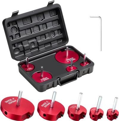 VEVOR PVC Pipe Reamer Kit, 5-Piece, PVC Fitting Socket Saver, Includes 1-1/4