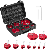 VEVOR PVC Pipe Reamer Kit, 9-Piece, PVC Fitting Socket Saver, Includes 1/2