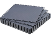 VEVOR Garage Floor Tiles Interlocking, 16 Pack 20.2 x 20.2 x 0.2 in Interlocking Modular Garage Flooring Tiles, Diamond Plate Slip-Resistant PVC Mats for Workshop,Warehouse,Tool Room, Graphite Gray