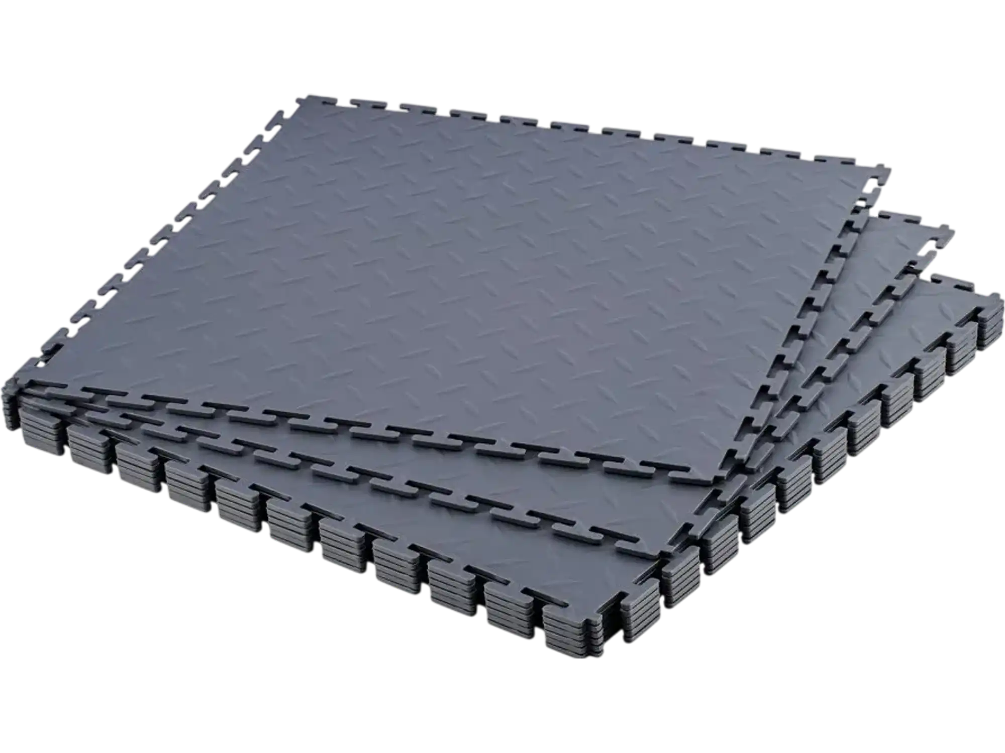 Vevor Garage Floor Tiles Interlocking Modular PVC Flooring 8-Pack Graphite Gray New
