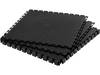 VEVOR Garage Floor Tiles Interlocking, 8 Pack 20.2 x 20.2 x 0.2 in Interlocking Modular Garage Flooring Tiles, Diamond Plate Slip-Resistant PVC Mats for Workshop,Warehouse,Tool Room, Black