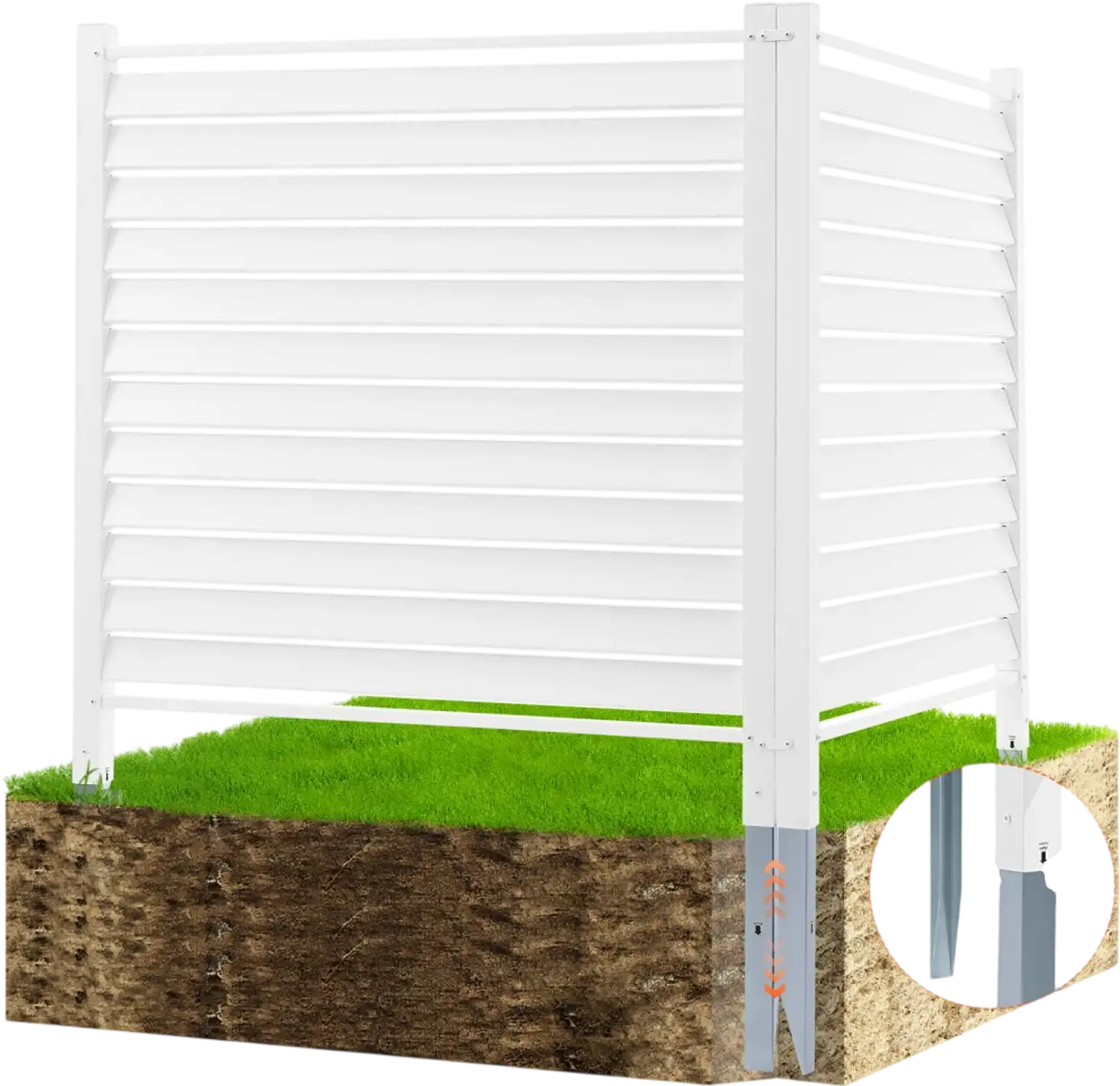 Vevor Vinyl Privacy Fence Panels 48
