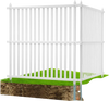 VEVOR 48" W x 48" H Vinyl Privacy Fence Panels, Air Conditioner Fence, Outdoor Privacy Screens for Trash Can, Pool Equipment Enclosure, Privacy Screen Kit Strip Panels (2 Panels)