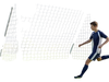 VEVOR Soccer Goal 10 x 6.5 FT PVC Soccer Goal for Backyard with PE Net, Portable & Weatherproof Set, with High-Strength PE Net, Target, Cones, for Kids & Adults Outdoor Backyard Practice Training