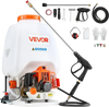 VEVOR Gas Powered Backpack Sprayer, 26.5CC 0.9HP Engine, Garden Sprayer with 6.5 Gallon Tank, Large Area Coverage, Lawn Spraying Machine with 24 in Wand & Nozzles for Efficient Gardening & Farming