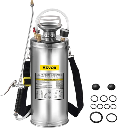 Vevor Stainless Steel Sprayer 2 Gallon Hand Pump with 20