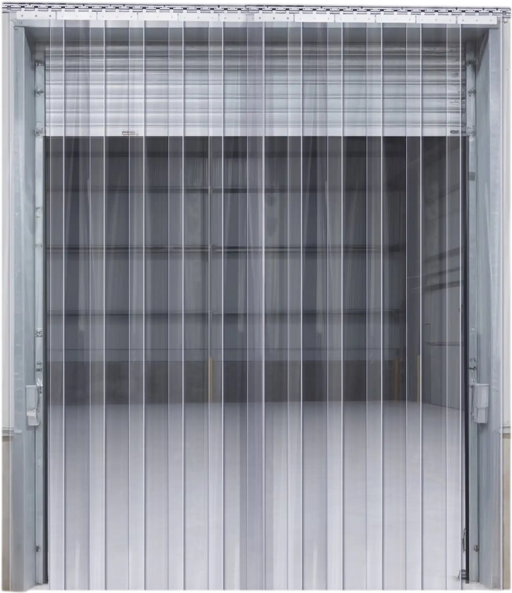 VEVOR Strip Curtain, 84" Height x 38" Width, 0.08" Thickness, 6PCS Clear PVC Strip Door Curtain, Freezer Curtain, Plastic Door Strips for Walk in Freezers, Coolers & Warehouse Doors, with 50% Overlap
