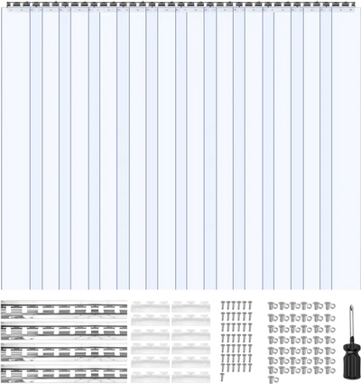 Vevor PVC Strip Curtain Clear 84 x 96